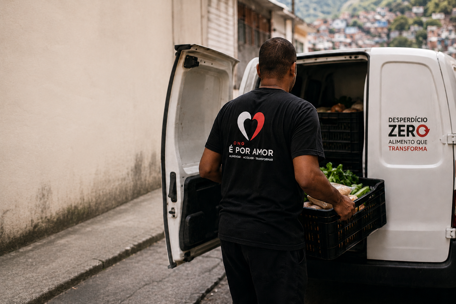 Image institutionnelle de la campagne pour l’achat du véhicule utilitaire de l’ONG É Por Amor